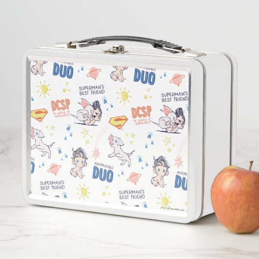 Baby Krypto & Superman Pattern Metall Brotdose (Beispiel)