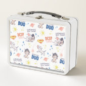 Baby Krypto & Superman Pattern Metall Brotdose (Vorderseite)