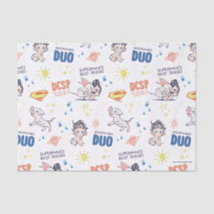 Baby Krypto & Superman Pattern Seidenpapier