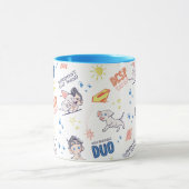 Baby Krypto & Superman Pattern Tasse (Zentrum)