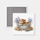 Baby-Kuh-Magnet Magnet (Vorderseite/Rückseite)