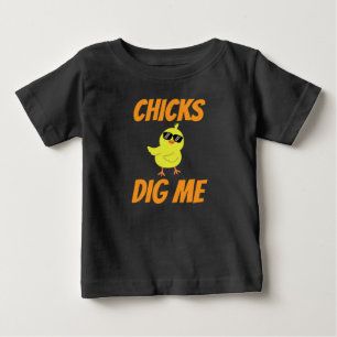 Baby-Küken mögen mich Baby T-shirt