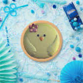 Baby-Küken niedlich gelb und rosa Pappteller (Party)