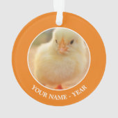 Baby-Küken Ornament (Rückseite)