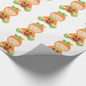 Baby-Kürbis-Babyparty-Packpapier Geschenkpapier (Ecke)