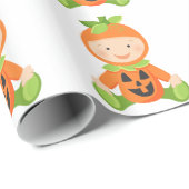 Baby-Kürbis-Babyparty-Packpapier Geschenkpapier (Rolleneckpunkt)