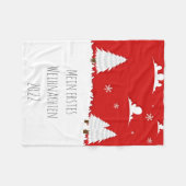 Baby Kuscheldecke Erstes Weihnachten Fleecedecke (Vorderseite (Horizontal))