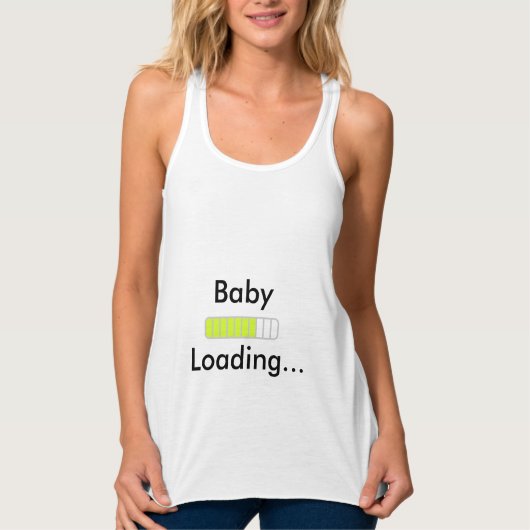 Baby-Laden-Mutterschafts-Trägershirt Tank Top (Vorderseite)
