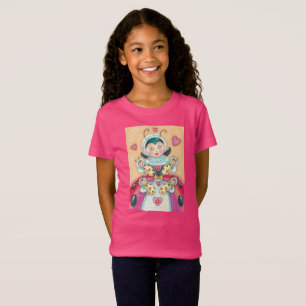 Baby Ladybugs Family GIRL'S T SHIRT Pink