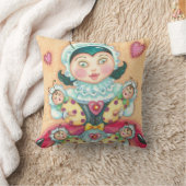Baby Ladybugs Family THROW PILLOW Red Kissen (Decke)