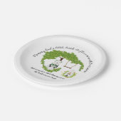 Baby Lamb Kinderzimmer Rhyme Pappteller (Schrägansicht)