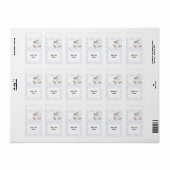 Baby Lamb Nuggets oder Miniature Candy Bar Wrapper Adressaufkleber (Vorne)