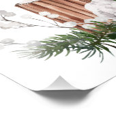 Baby Lamb Pine Candle Christmas Fotodruck (Ecke)