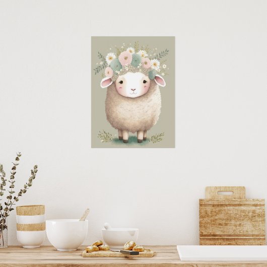 Baby Lamb Poster (Küche)