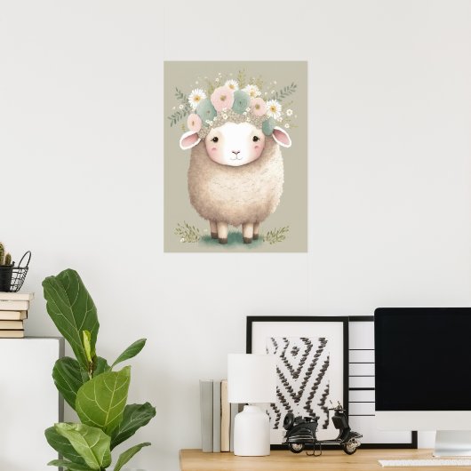 Baby Lamb Poster (Heimbüro)