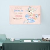 Baby Lamb rosa blaues Geschlecht neutrale Anzeige Banner (Messeveranstaltung)