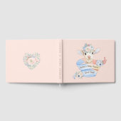 Baby Lamb rosa blaues Geschlecht neutrale Anzeige Gästebuch (Voll)