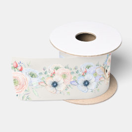 Baby Lamb rosa blaues Geschlecht neutrale Anzeige Satinband
