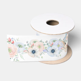 Baby Lamb rosa blaues Geschlecht neutrale Anzeige Satinband