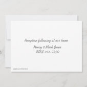 Baby Lamb Rosa religiöse Einladung (Rückseite)