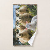 Baby Lamb Sheep Herd Flock Badhandtuch Set (Handtuch)