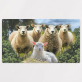 Baby Lamb Sheep Herd Flock Etiketten (Design 1)