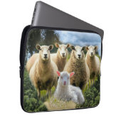 Baby Lamb Sheep Herd Flock Laptopschutzhülle (Vorne Rechts)