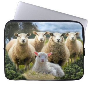 Baby Lamb Sheep Herd Flock Laptopschutzhülle