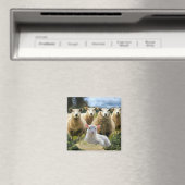 Baby Lamb Sheep Herd Flock Magnet (In Situ (Geschirrspüler))