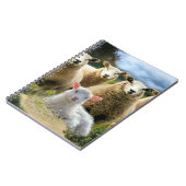 Baby Lamb Sheep Herd Flock Notizblock (Linke Seite)