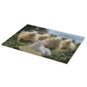Baby Lamb Sheep Herd Flock Schneidebrett (Ecke)