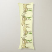 Baby Lambs auf gelbem Kissen (Vorderseite Vertikal)