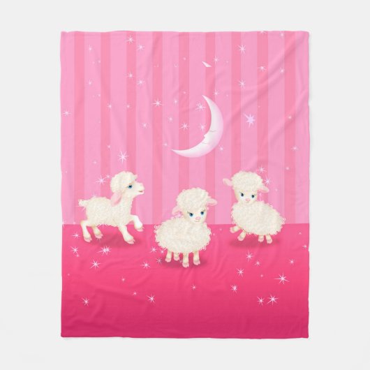 Baby Lambs Fleecedecke (Vorderseite)