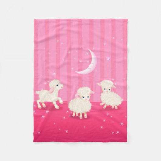 Baby Lambs Fleecedecke (Vorderseite)