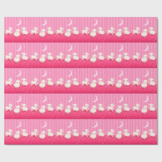 Baby Lambs Geschenkpapier (Flach)