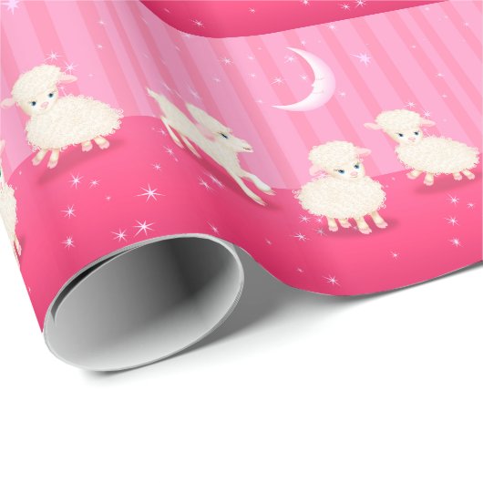 Baby Lambs Geschenkpapier (Rolleneckpunkt)
