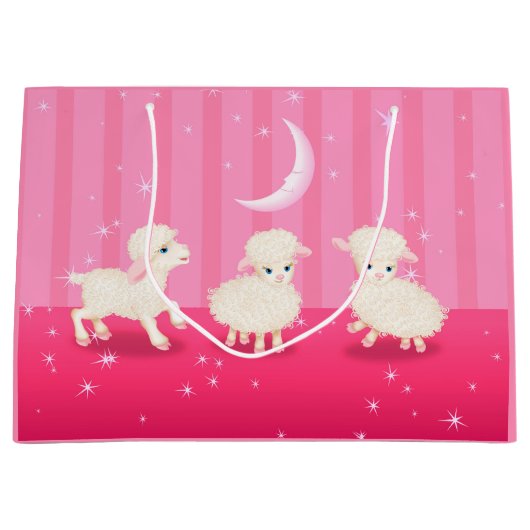 Baby Lambs Große Geschenktüte (Vorderseite)