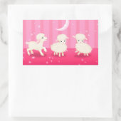 Baby Lambs Rechteckiger Aufkleber (Tasche)