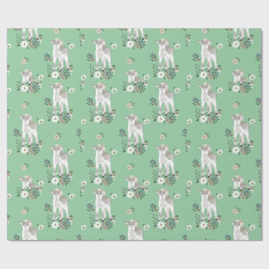 Baby-Lamm-Packpapier Geschenkpapier (Flach)