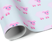 Baby-Lamm-Packpapier im Rosa und im Blau Geschenkpapier (Rolleneckpunkt)