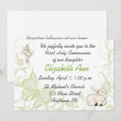 Baby-Lamm-religiöse Einladung (Vorne/Hinten)