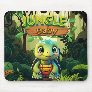 Baby-Landschildkröte, süße Boxschildkröte Tier Cha Mousepad