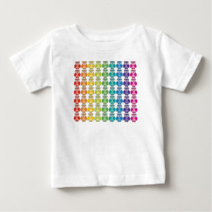 Baby Langschläfer T - Shirt Niedlicher Regenbogen