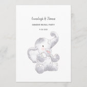 Baby Language Game Modern Baby Elephant Card Programm (Rückseite)