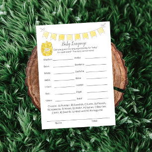 Baby Language Game Teddy Bear Card Programm