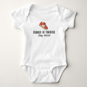 Baby Läufer in Ausbildung Marathon Strampler