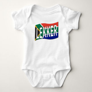 Baby Lekker Südafrikanisches 1-Stück-Stück in Weiß Strampler