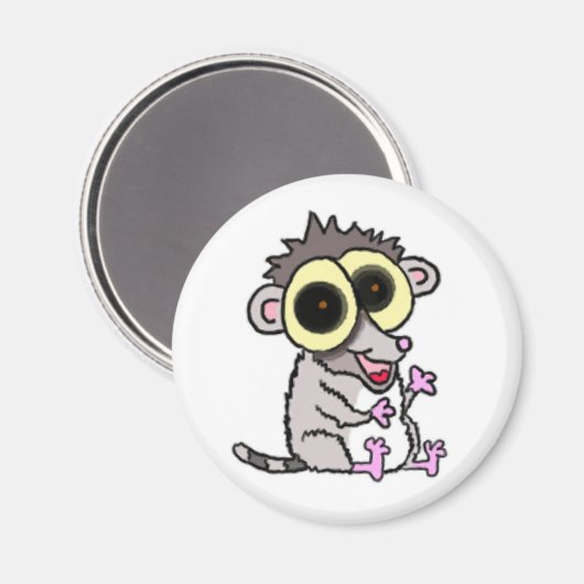 Baby Lemur Magnet (Vorderseite/Rückseite)