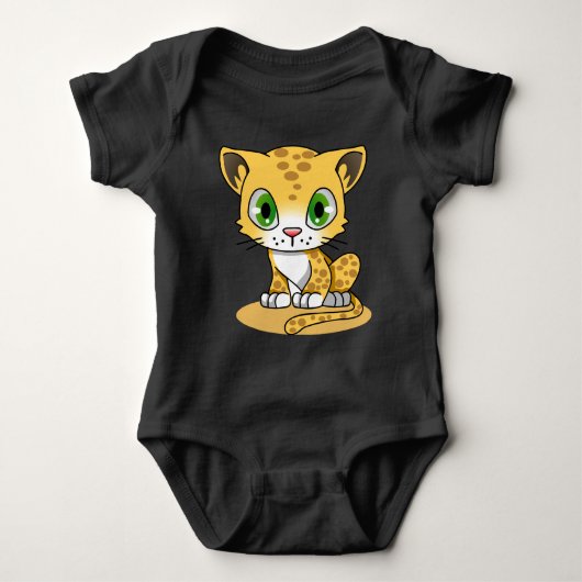 Baby Leopard Baby Bodysuit Baby Strampler (Vorderseite)
