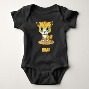 Baby Leopard Baby Bodysuit Strampler